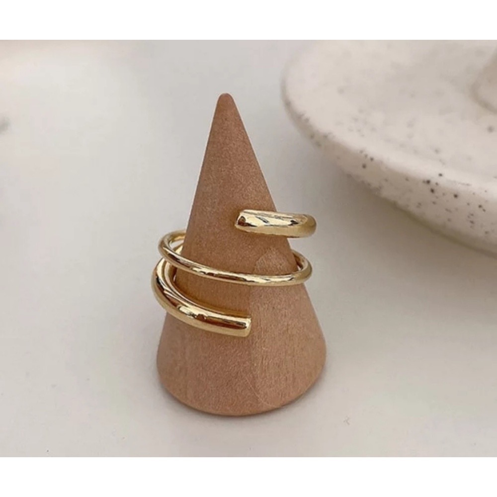 *NEW Coil Ring Gold‎ Plated Sterling Silver